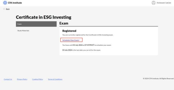 ESG考试预约