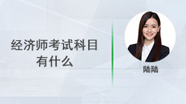 经济师考试科目有什么