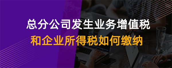 总分公司发生业务增值税和企业所得税如何缴纳