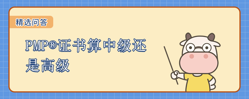 PMP证书算中级还是高级