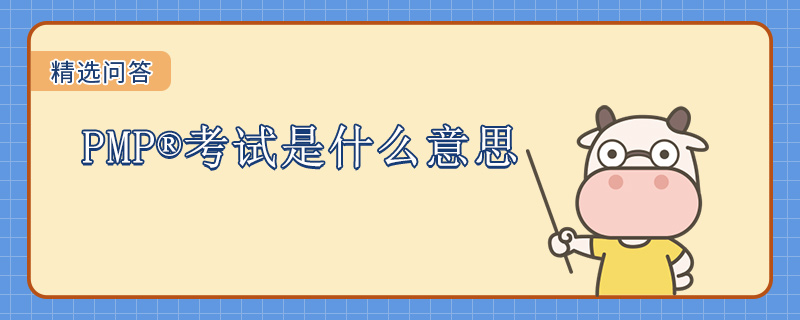 PMP考试是什么意思